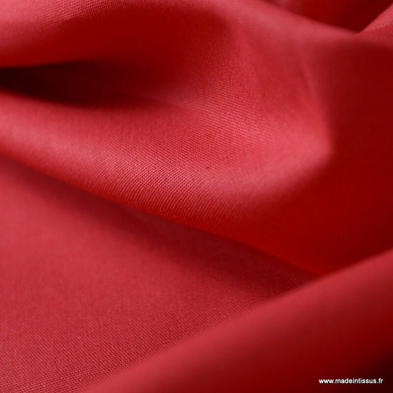 Tissu popeline de coton Bandana - rouge - MPM