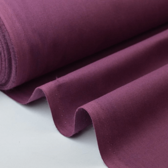 Tissu Cretonne Coton Oeko Tex Coloris Prune Pour Toutes Vos Cr Ations