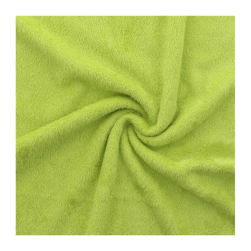  Tissu  ponge  de bambou vert au m tre 