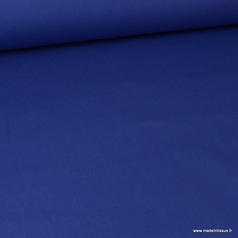 Tissu sergé coton lourd bleu royal résistant pour confection de sacs et  vêtements de travail.