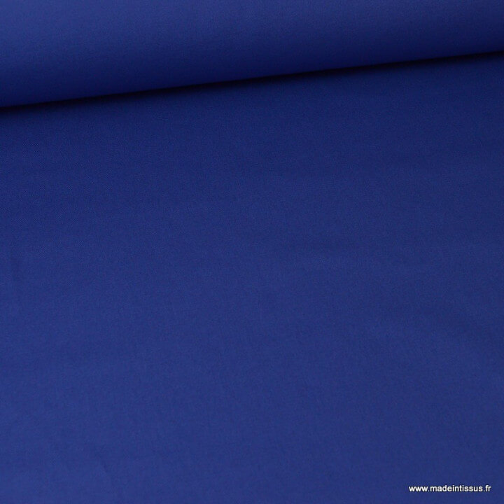 Tissu sergé coton lourd bleu royal 300gr/m²