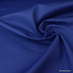 Tissu sergé coton lourd bleu royal 300gr/m²