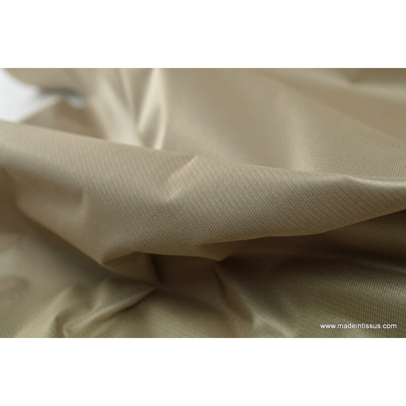 Tissu isolant phonique et thermique beige -made in tissus