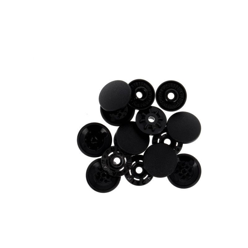 Bouton pression plastique (tube) 2,5 mm noir