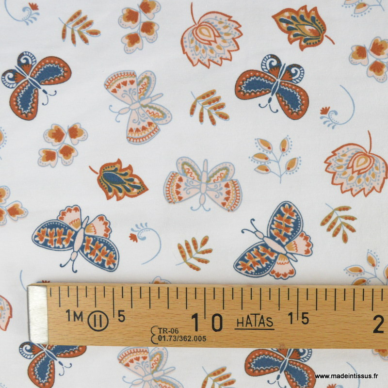 Etiquettes textile thermocollante butterfly