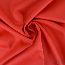 Tissu Satin de coton - Rouge
