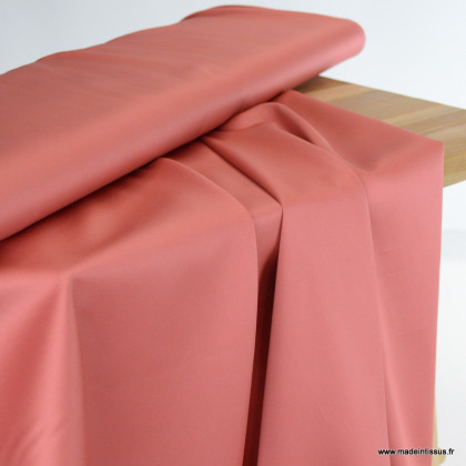 Tissu Satin de coton - Rose Blush