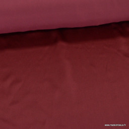 Tissu Satin de Soie - Bordeaux