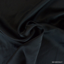 Tissu Satin de Soie - Noir