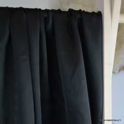 Tissu Satin de Soie - Noir