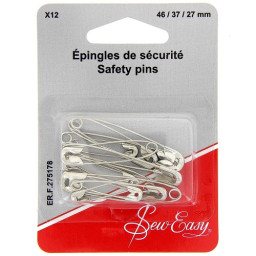 Epingles de sureté 3 tailles : 25, 36 et 45mm