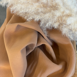 1 coupon de 99 cm Twill viscose lourd coloris Caramel