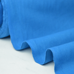 Tissu cretonne coton Bleu Petrole  par 50cm