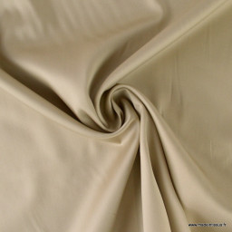 Tissu Satin de coton - beige