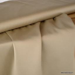 Tissu Satin de coton - beige