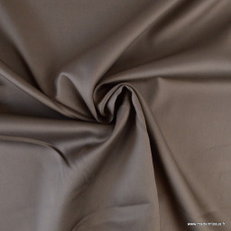 Tissu Satin de coton - taupe