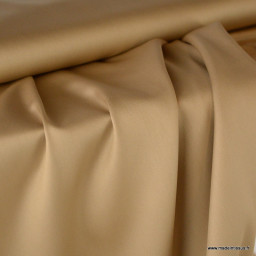 Tissu Satin de coton - camel