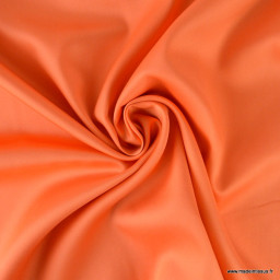 Tissu Satin de coton - orange