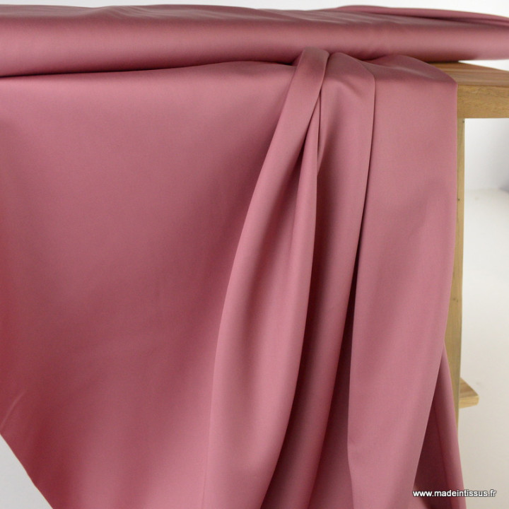 Tissu Satin de coton - vieux rose