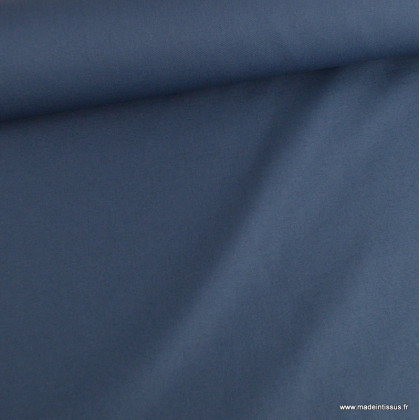 Tissu sergé coton mi-lourd bleu indigo - 260gr/m²