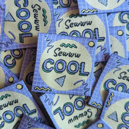 Lot de 6 étiquettes tissées - Sew Cool