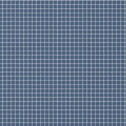 Tissu coton Enduit Jules à carreaux coloris bleu et blanc