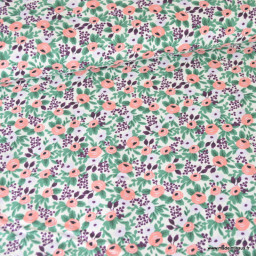 Tissu Rifle Paper motif fleurs Orchard Rosa Lavender  - Collection Garden Party