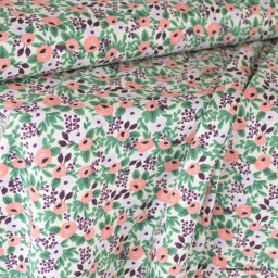 Tissu Rifle Paper motif fleurs Orchard Rosa Lavender  - Collection Garden Party