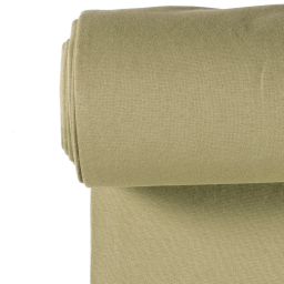 Tissu jersey Bord-côte Tubulaire Vert Olive