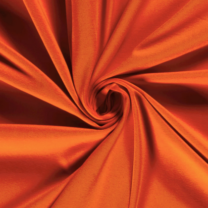 Tissu jersey coton élasthanne Orange - oeko tex
