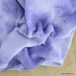 Double gaze tie and dye violet - oeko tex