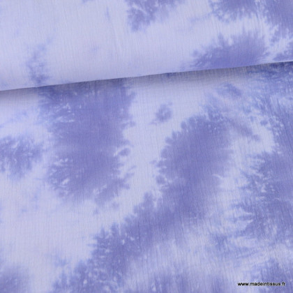 Double gaze tie and dye violet - oeko tex