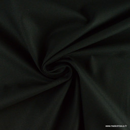 1 coupon de 43 cm  Tissu gabardine de coton sergé coloris Noir - oeko tex