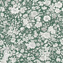 Tissu Liberty Fabrics - collection Emily Belle - Ever Green - oeko tex