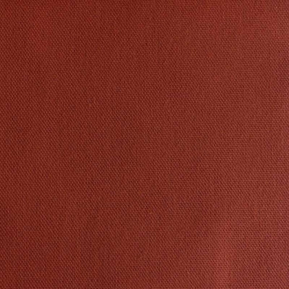 Tissu demi natté coton type bachette coloris Terracotta - oeko tex