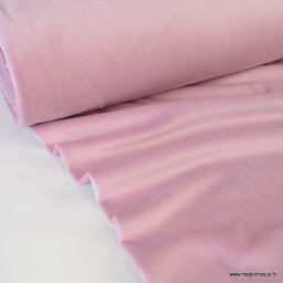 Tissu jersey velours Chilly ultra doux - Rose foncé