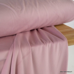 Tissu jersey velours Chilly ultra doux - Rose foncé