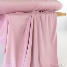 Tissu jersey velours Chilly ultra doux - Rose foncé