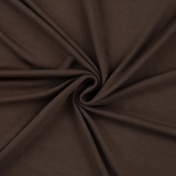 Tissu Jersey de viscose de bambou chocolat - Oeko tex