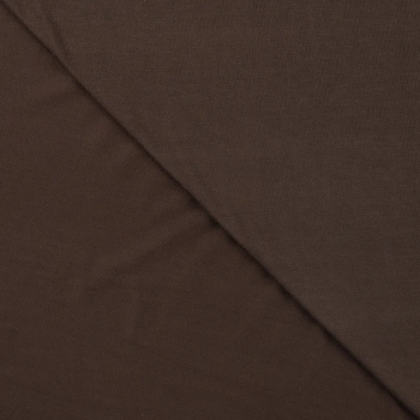 Tissu Jersey de viscose de bambou chocolat - Oeko tex