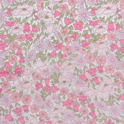 Tissu Liberty collection Poppy Métallic Rose - Oeko tex