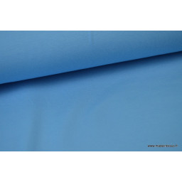 Tissu jersey coton oeko tex Bleu