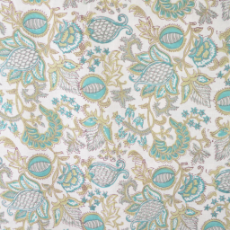 Tissu Indien Block Print Ravindra - kalamkari