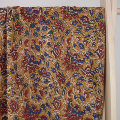 Tissu Indien Block Print Vishnou - kalamkari