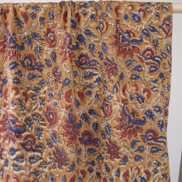 Tissu Indien Block Print Vishnou - kalamkari