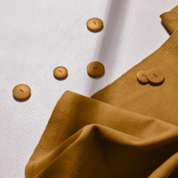 Tissu Gabardine Ochre - Atelier brunette