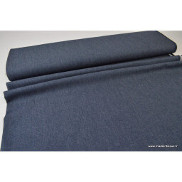 Tissu jean stretch coloris marine