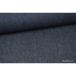 Tissu jean stretch coloris marine