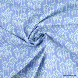 Tissu Cotton and Steel - Glory Constance - Spring Violet Fabric