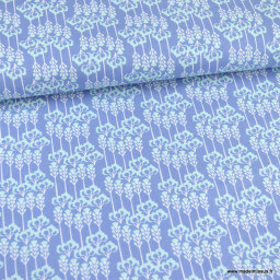 Tissu Cotton and Steel - Glory Constance - Spring Violet Fabric